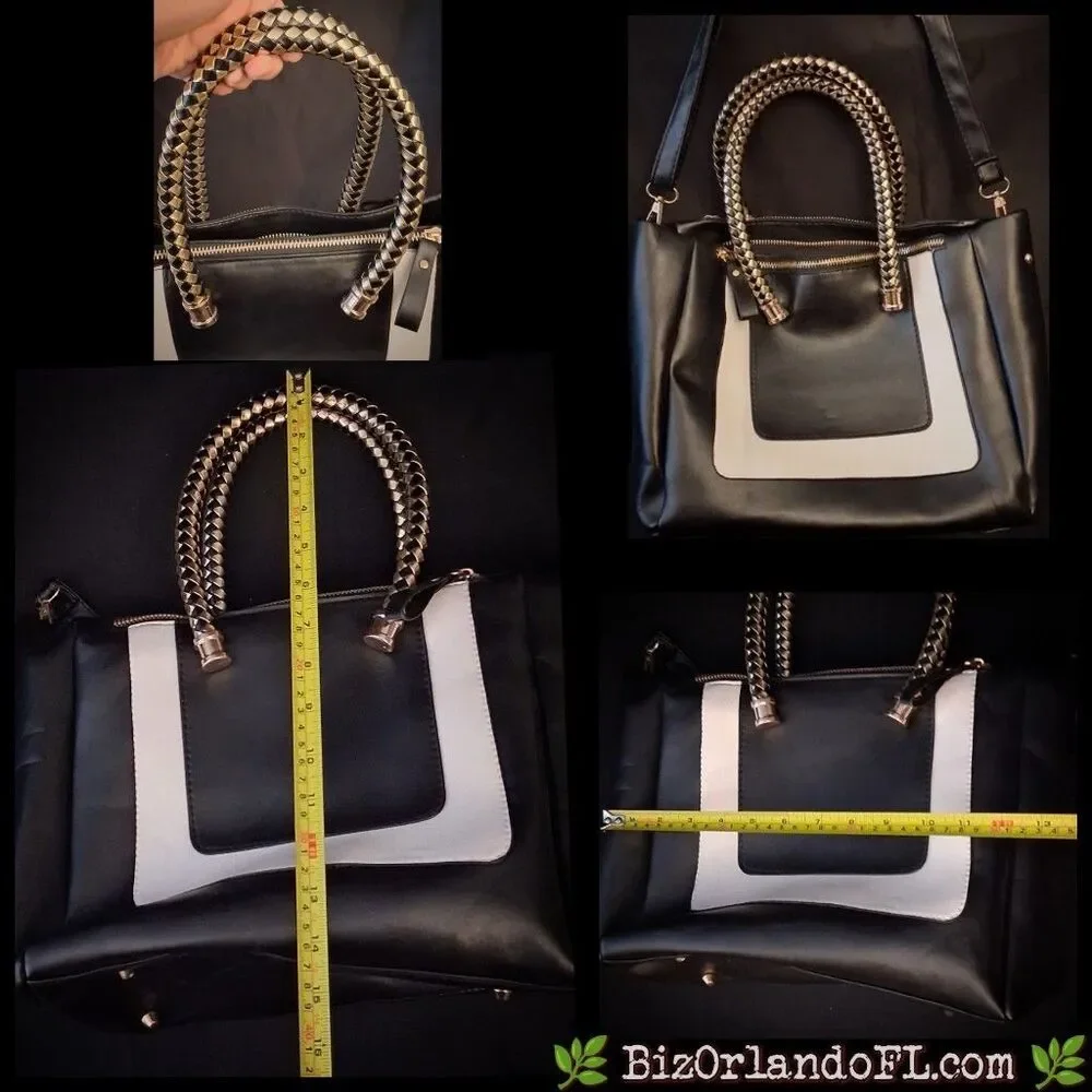 VINTAGE: Gillberry Women All-Match PU Leather Hand Messenger Bag (Black)